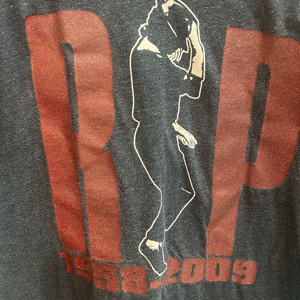 RIP Michael Jacksonville Retro Short Sleeve Tee - Black and Red
